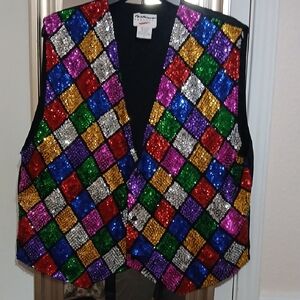 Colorful Sequin Vest